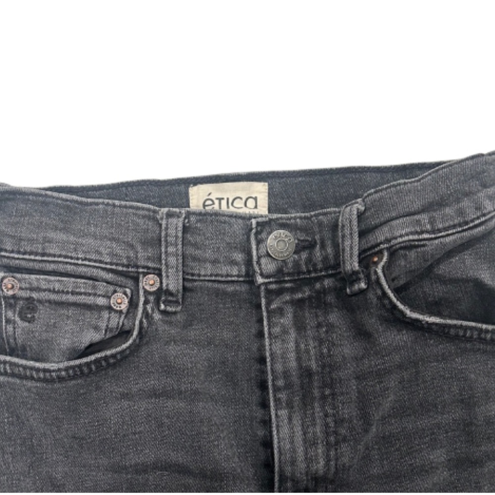 ETICA Scarlet Mid-rise Slim Straight Jeans | Size 25 | Liverpool Grey - Picture 4 of 7